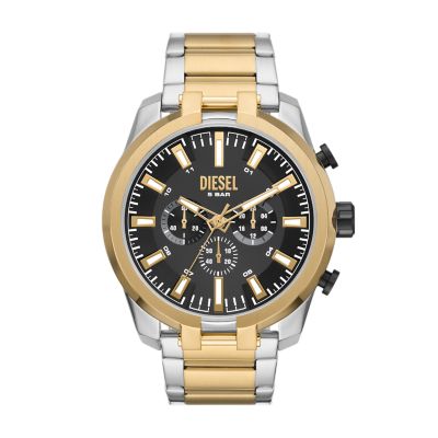 Diesel Men's Split Chronograph Two-Tone Stainless Steel Watch - Gold / Silver