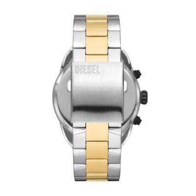 Watch Chronograph Stainless Steel Spiked Two-Tone Station DZ4627 - Watch Diesel -