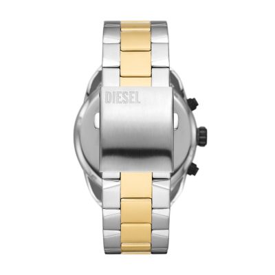 Diesel Spiked - Watch Chronograph - Stainless Station DZ4627 Steel Two-Tone Watch