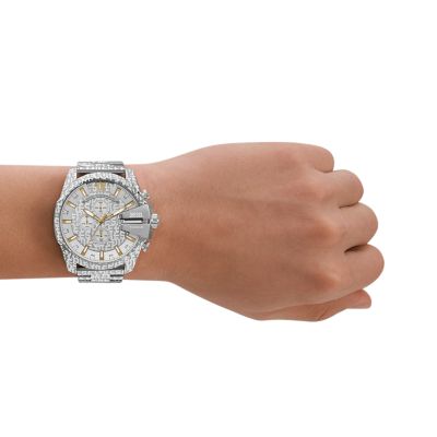 DIESEL dz4636 MEGA CHIEF 腕時計 Diesel Mega Chief Chronograph Stainless Steel Watch - DZ4636