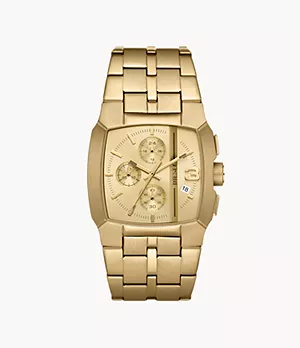 Diesel Cliffhanger Chronograph Gold-Tone Stainless Steel Watch