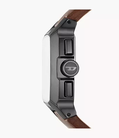 Diesel Cliffhanger Chronograph Brown Leather Watch - DZ4641 - Watch Station