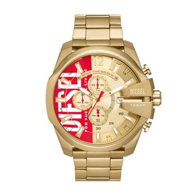 Diesel mega 2025 chief watch gold