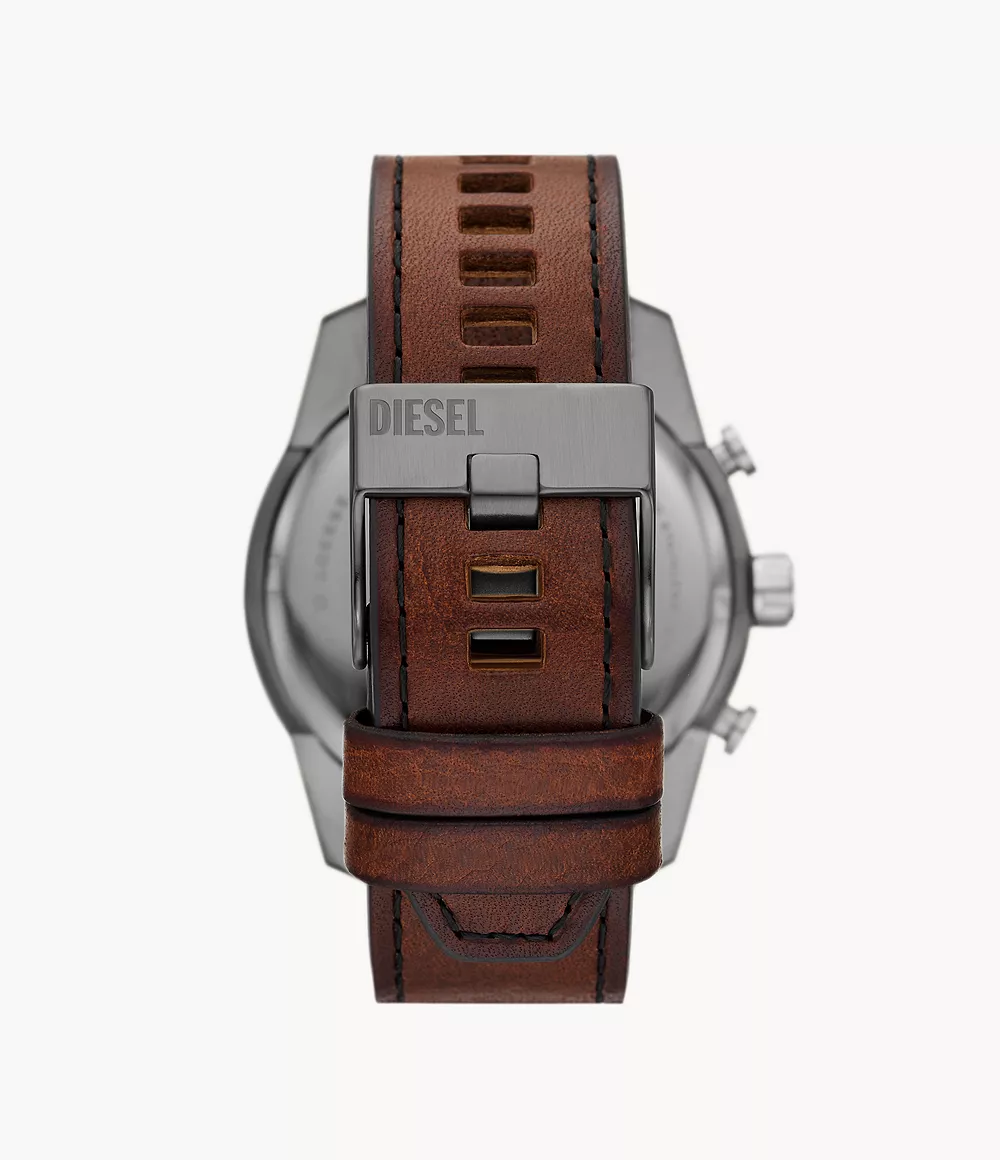 - Brown Leather DZ4643 Watch Watch Station Diesel - Split Chronograph