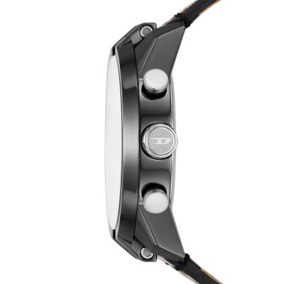 Diesel Split Chronograph Brown Leather Watch - DZ4643 - Watch Station