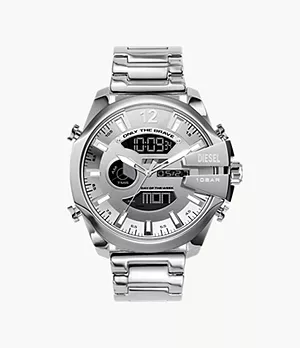 Diesel Mega Chief Ana-Digi Stainless Steel Watch