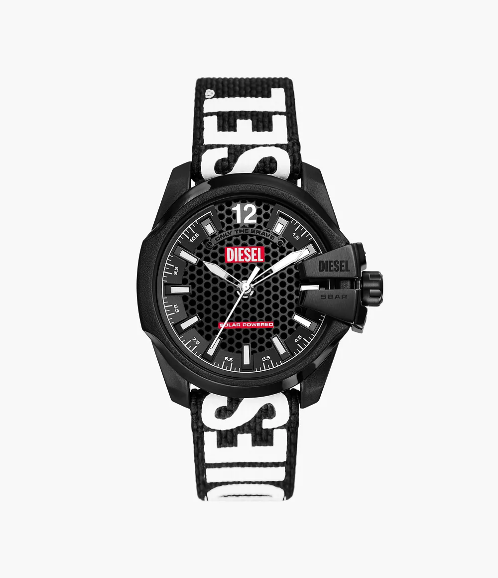 Diesel Baby Chief Solar-Powered Black rPET Watch - DZ4653 - Watch