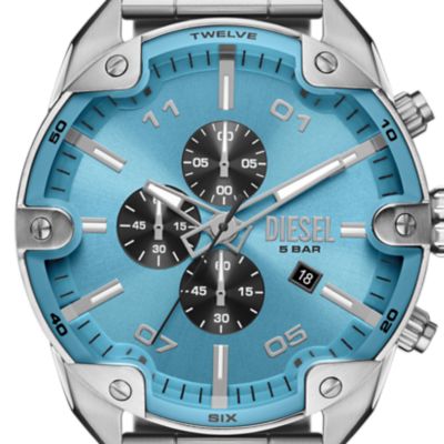 Montre Spiked Diesel chronographe, en acier inoxydable