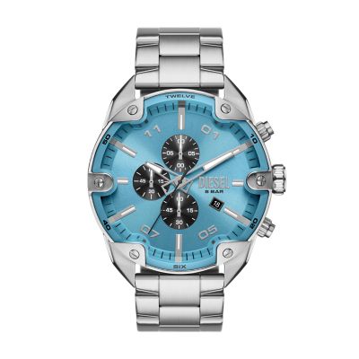 Steel Station - Watch Spiked Chronograph Diesel Stainless DZ4655 - Watch