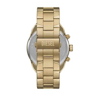Diesel Spiked Chronograph Gold-Tone Stainless Steel Watch