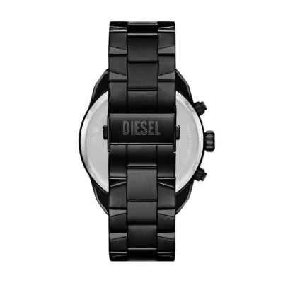 Diesel Spiked Chronograph Black Stainless Steel Watch