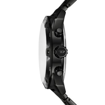 Diesel Spiked Chronograph Black Stainless Steel Watch