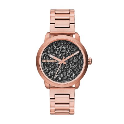 Diesel Women s Flare Rose Gold Tone Stainless Steel Watch DZ5427