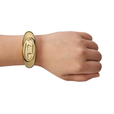 Diesel Wonder-D Two-Hand Gold-Tone Stainless Steel Watch