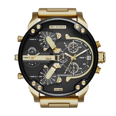 Diesel Men s Mr. Daddy 2.0 Multifunction Gold Tone Steel Watch