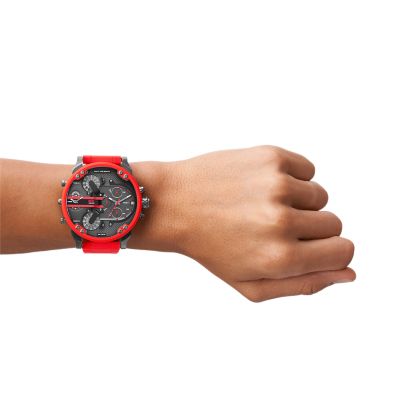 Diesel watches big daddy on sale red