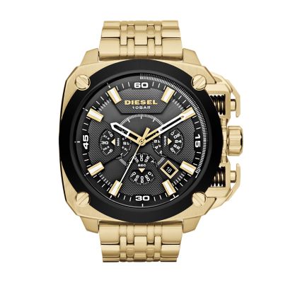 Diesel Men's Bamf Chronograph Gold-Tone Steel Watch - Gold