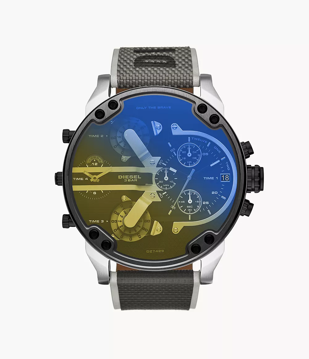 Diesel Mr. Daddy 2.0 Chronograph Black Nylon Watch - DZ7429 - Watch Station