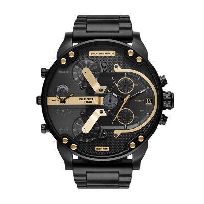 Diesel Men's Mr. Daddy 2.0 Chronograph Black Stainless Steel 