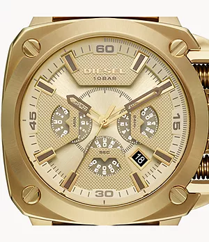 Diesel BAMF Chronograph Gold-Tone Stainless Steel Watch
