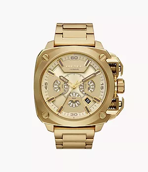 Diesel BAMF Chronograph Gold-Tone Stainless Steel Watch