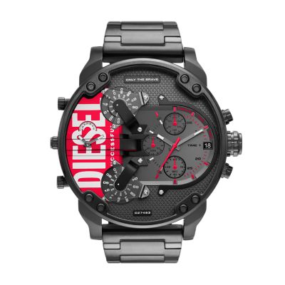 Diesel Mr. Daddy 2.0 Chronograph Black-Tone Stainless Steel Watch - DZ7463  - Watch Station