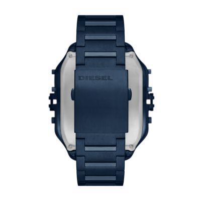 Diesel Clasher Digital Blue-Tone Stainless Steel Watch - DZ7464