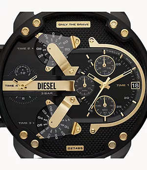Montre chronographe multifonction en acier inoxydable bicolore Mr. Daddy 2.0 Diesel
