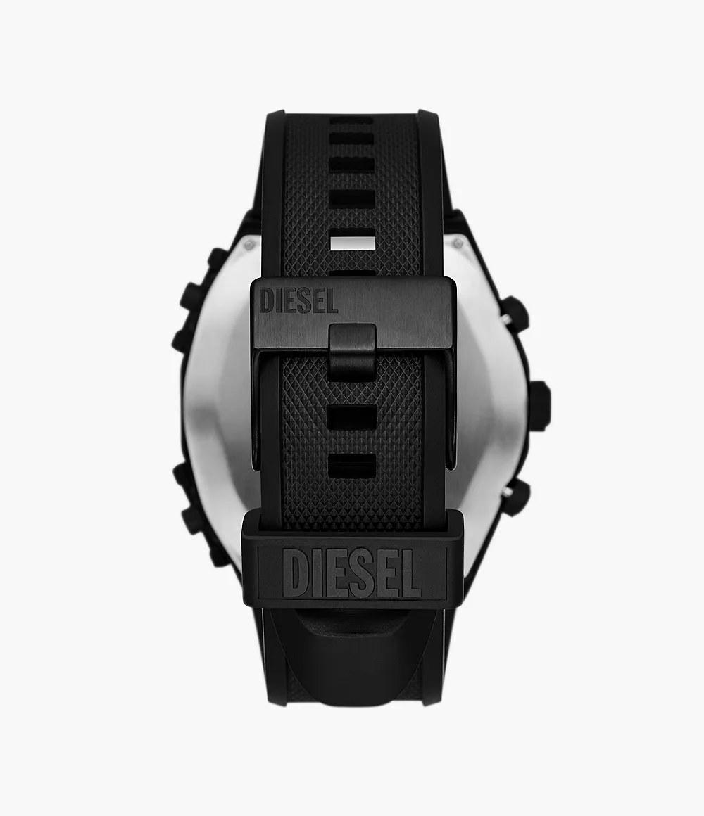 Diesel Sideshow Chronograph Black Silicone Watch - DZ7474 - Watch Station