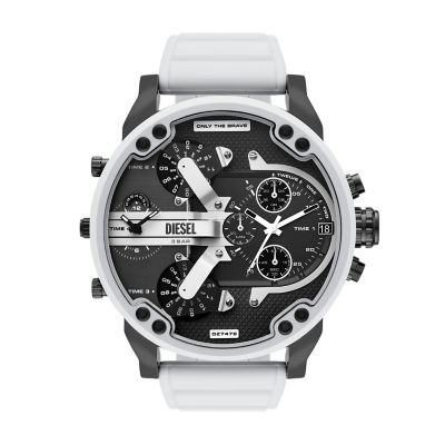 Diesel Mr. Daddy 2.0 Chronograph White Silicone Watch - DZ7478 