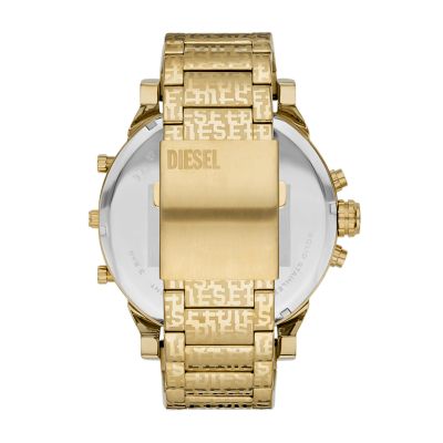 Diesel Mr. Daddy 2.0 Chronograph Gold-Tone Steel Watch DZ7479 - Watch Station