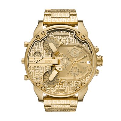 - Watch Gold-Tone Watch DZ7479 Stainless - Chronograph Diesel Daddy Mr. 2.0 Steel Station