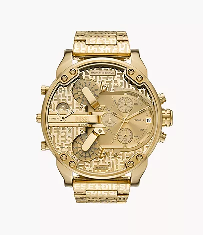 Diesel Mr. Daddy 2.0 Chronograph Gold-Tone Stainless Steel Watch - DZ7479 -  Watch Station