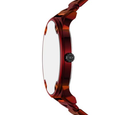 Diesel Mr. Daddy Slim Multi-Movement Red Stainless Steel Watch