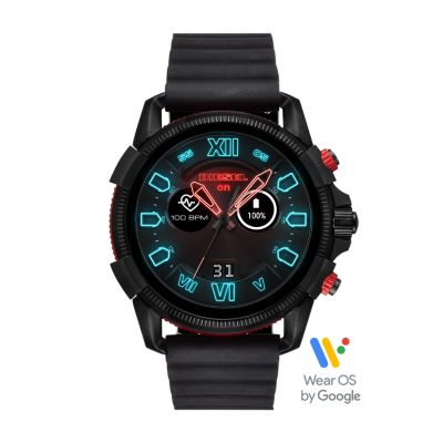 Diesel Touchscreen Smartwatch Full Guard 2 5 Black Silicone Dzt10 Watch Station