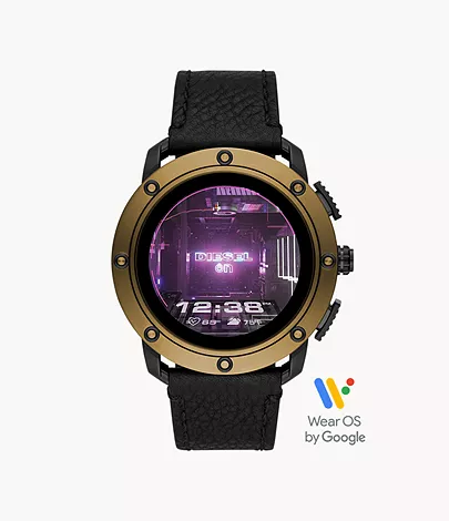 Diesel Axial Smartwatch - Black Leather