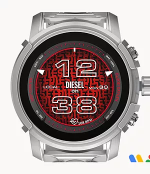 Diesel Griffed Stainless Steel Smartwatch
