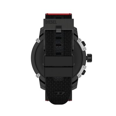 Montre intelligente Griffed Diesel en nylon et en silicone noirs