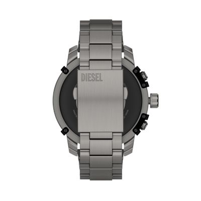 Montre connect e Griffed Diesel en acier inoxydable gunmetal