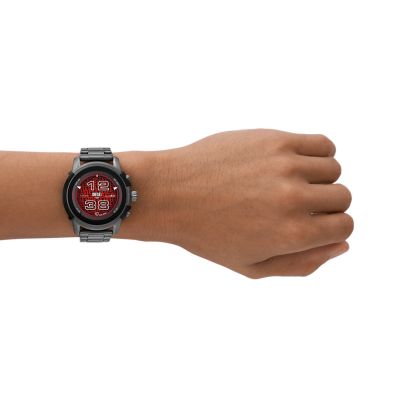 Montre connect e Griffed Diesel en acier inoxydable gunmetal