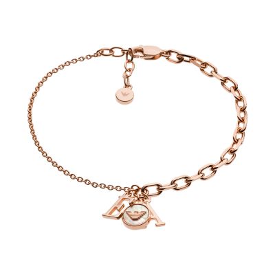 Emporio Armani Damen-Armband Sterlingsilber roségoldfarben