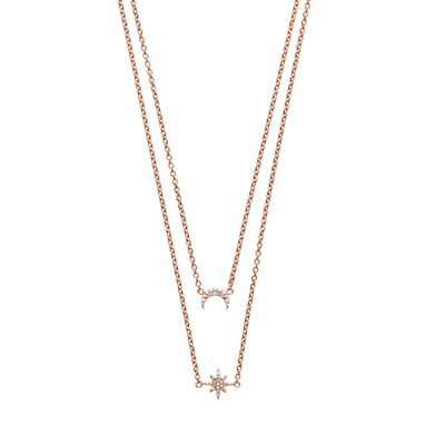 Emporio Armani Women's Rose Gold-Tone Sterling Silver Multi-Strand