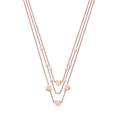 Emporio Armani Women's Rose Gold-Tone Sterling Silver Multi-Strand