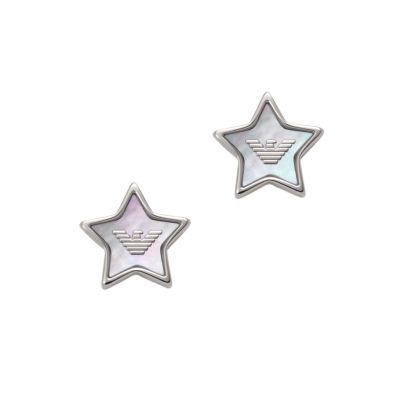 Emporio Armani Women s Sterling Silver Stud Earrings