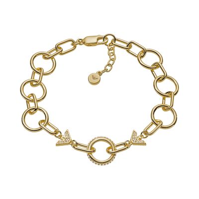 Rose Gold-Tone Sterling Silver Drop Earrings - EG3461221 - Watch  