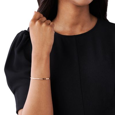 Emporio Armani Rose Gold-Tone Sterling Silver Cuff - EG3511221 ...