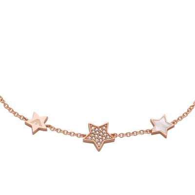 EMPORIO ARMANI EG3544221 ブレスレット Emporio Armani Rose Gold-Tone Sterling Silver Station