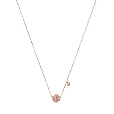 Emporio Armani Rose Gold Sterling Silver Chain Necklace