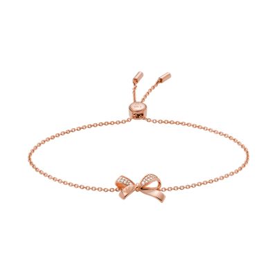 Emporio Armani Rose Gold-Tone Sterling Silver Chain Bracelet