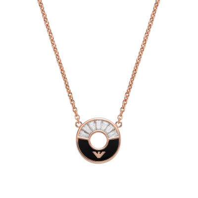 Emporio Armani Black Onyx Pendant Necklace - EG3555221 - Watch Station